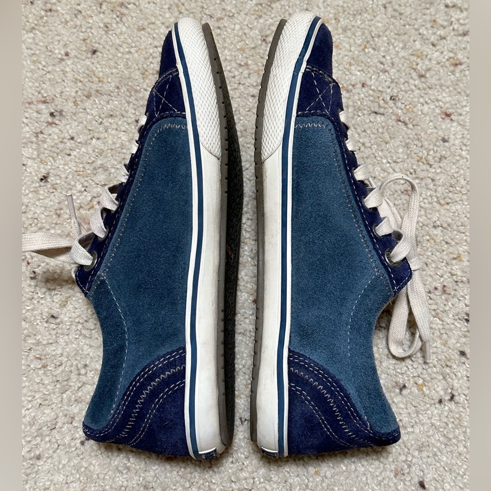 Taos Women's Retro Star Casual Sneakers - Blue Suede size 7.5 - Picture 4 of 9